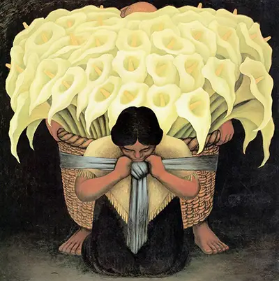 Vendedora de Flores (Flower Vendor) Diego Rivera